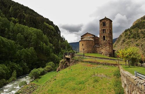 Andorra Església de Sant Joan de Caselles uit de 11e eeuw