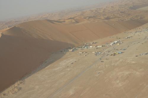 Landschap Abu Dhabi: Moreeb-duin Landschap Abu Dhabi: Moreeb-duin