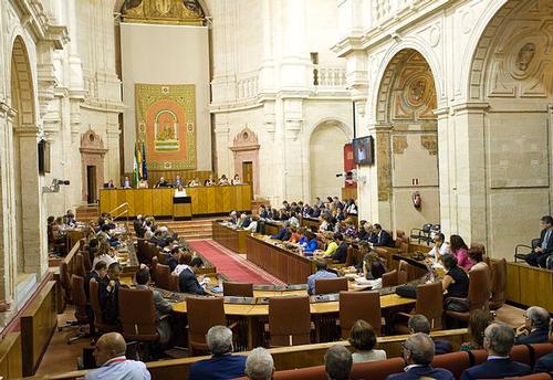 Parlement van Andalusië in vergadering