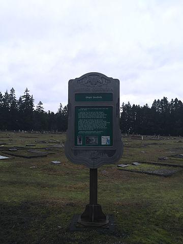 Ginger Goodwin Memorial op de begraafplaats van Cumberland, British Columbia foto: Richard Eriksson Ginger Goodwin Memorial op de begraafplaats van Cumberland, British Columbia foto: Richard Eriksson