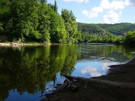 Gezicht op de Dordogne Gezicht op de Dordogne