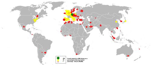 Frankrijk Voornaamste Exportbestemmingen Frankrijk Voornaamste Exportbestemmingen