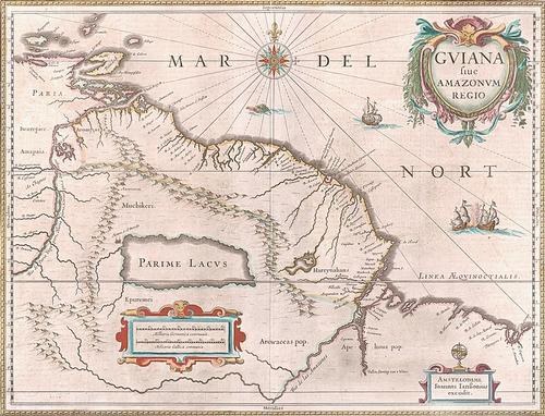 Kaart Guyana 1649
