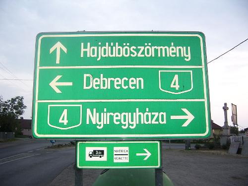 Hongaars Verkeersbord