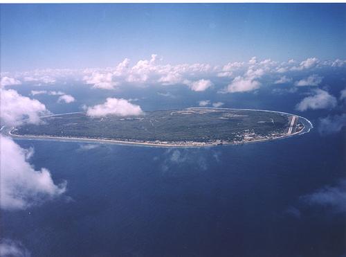 Luchtfoto van Nauru Luchtfoto van Nauru