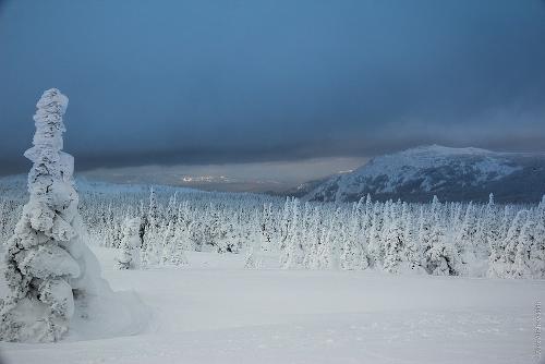 Winter in de oeral, Rusland