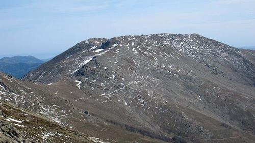 Top van de Punta la Marmora, hoogste berg van Sardinië