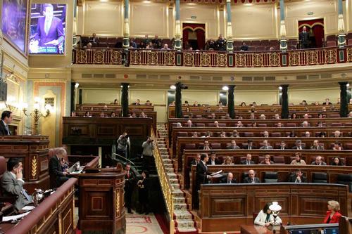 Vergaderzaal 'Congres de los Diputados', Spanje foto: publiek domein Vergaderzaal 'Congres de los Diputados', Spanje foto: publiek domein