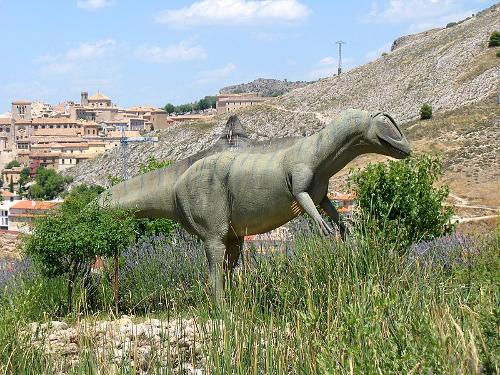 Model van een Concavenator corcovactus, Spanje