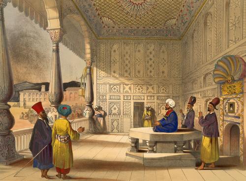 Paleis in Kabul in 1848