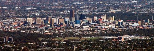 Panorama van Adelaide