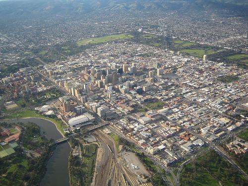 Adelaide vanuit de lucht