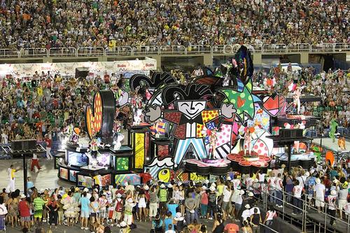 Sambadrome tijdens carnaval in Rio de Janeiro