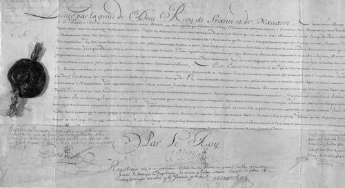 Brief van Koning Lodewijk XIV aan de inwoners van Montreal