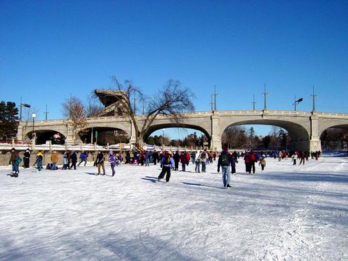 Rideau Canal Ottawa in winter