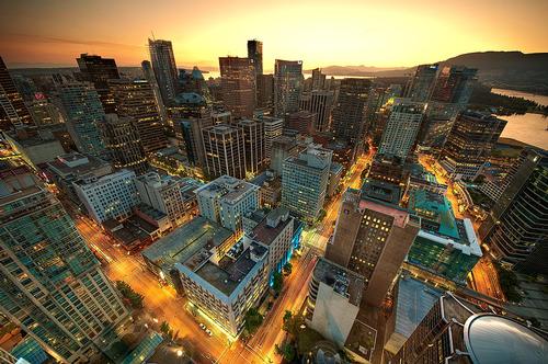 Downtown Vancouver Sunset