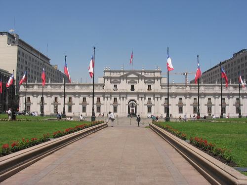 Lo Moneda Presidentieel paleis in Santiogo Chili