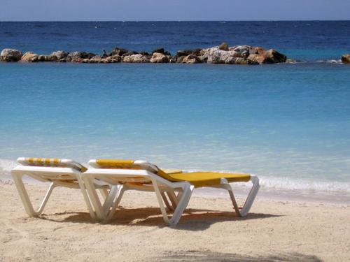 Strandstoelen Jan Thiel Baai