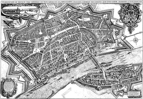 Frankfurt Kaart uit 1770
