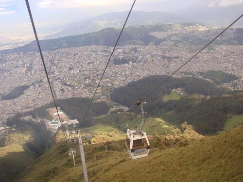 Kabellift naar Pinchita Vulkaan bij Quito