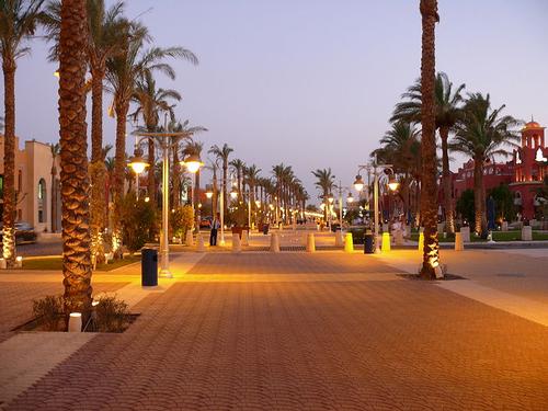 Hurghada in de avond