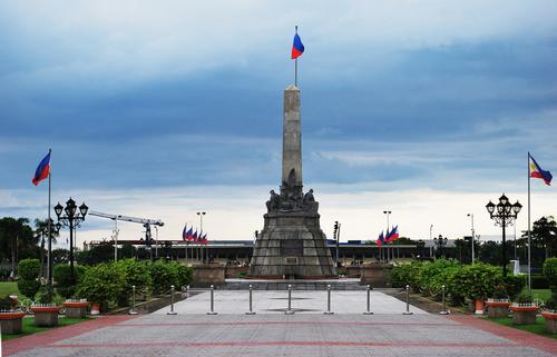 Rizal park Manilla met monument