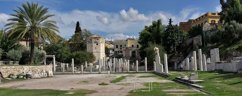 Resten Romeinse Agora Athene