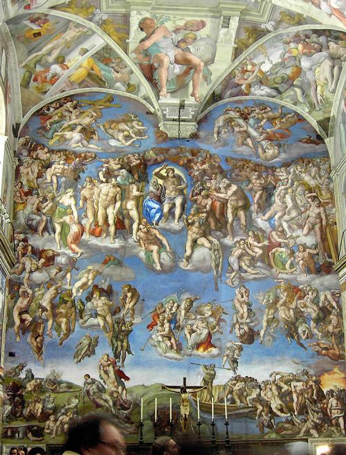 Sixtijnse Kapel, het laatste oordeel van Michelangelo