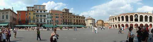 Piazza Bra in Verona