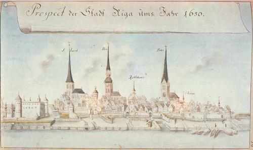 Riga in 1650