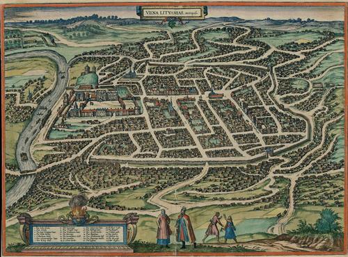 Vilnius kaart uit 1576