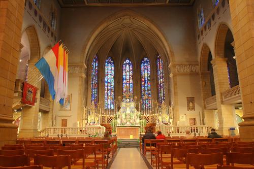 Interieur Kathedraal van Luxemburg