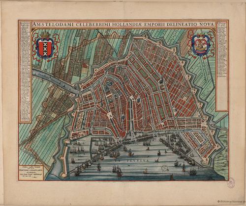 Amsterdam kaart uit 1649