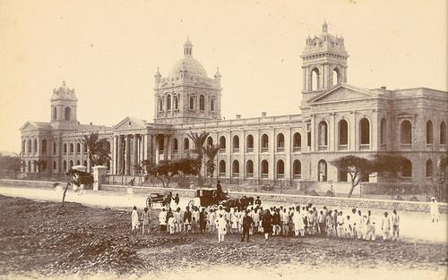 Foto D. J. Government Science College in de 19e eeuw