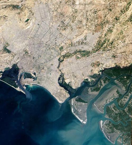 Satellietfoto Karachi