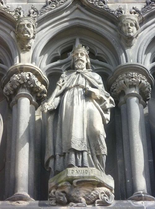 Beeld Koning David I van Schotland