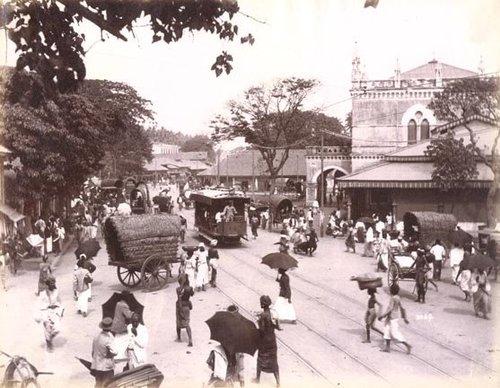 Colombo straatbeeld rond 1900
