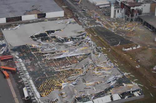 Schade door Tornado in Memphis