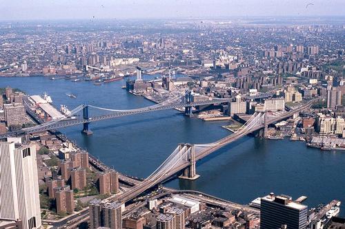 New York met Brooklyn en Manhattan Bridge