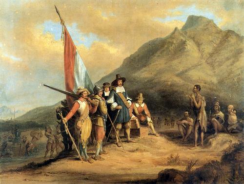 Jan Antony van Riebeeck zet voet aan wal in Tafelbaai