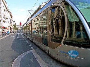 Schitterende tram in Nice