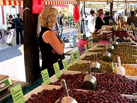 Markt in oude de stad