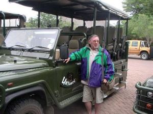 Auteur in het Krugerpark