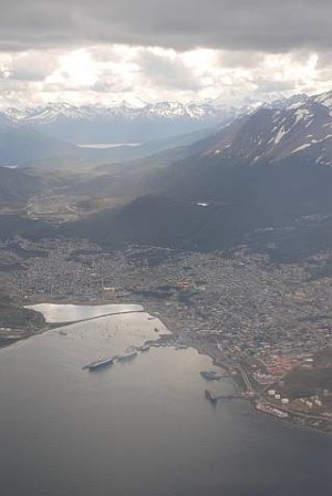 Ushuaia vanuit de lucht