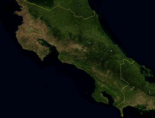 Satellietfoto Costa Rica