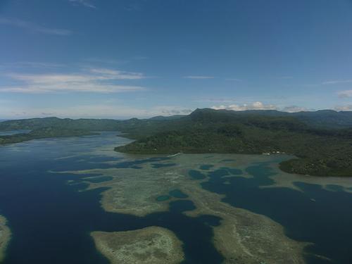 Typisch landschap Federatie micronesië