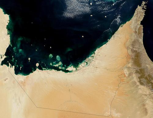 Verenigde Arabische Emiraten Satellietfoto