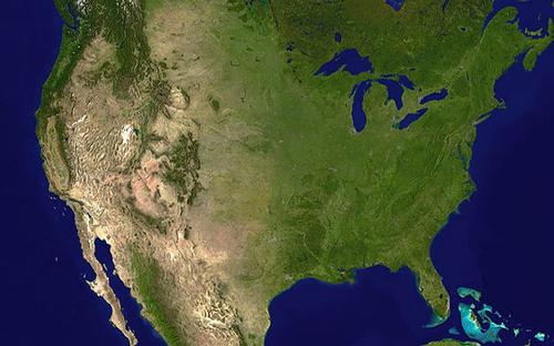 Verenigde Staten op Satelliet