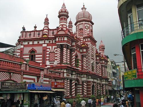 Jami-Ul-Alfar Moskee in Colombo  Jami-Ul-Alfar Moskee in Colombo