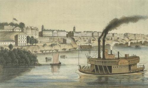 Memphis rond 1850 Memphis rond 1850